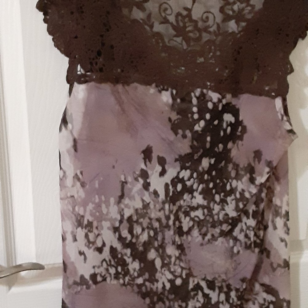 Lace top lavender top